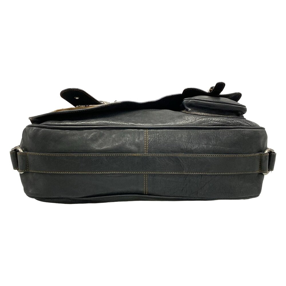 Christian Dior DIOR/ChristianDior Gaucho Shoulder Bag Black Brown - Picture 5 of 15